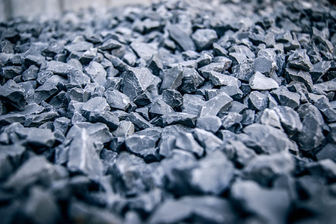 about-04 Detailed view of jagged grey stones, highlighting texture and natural pattern.